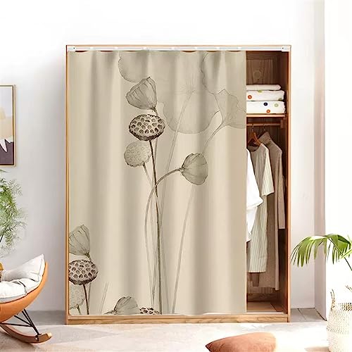 SK Studio Schrankvorhänge für Küche, Verdunkelung Vorhänge Kurz Vorhang Schals Scheibengardine Landhausstil für Regale kleine Fenster Stil 7, 60x120cm von SK Studio