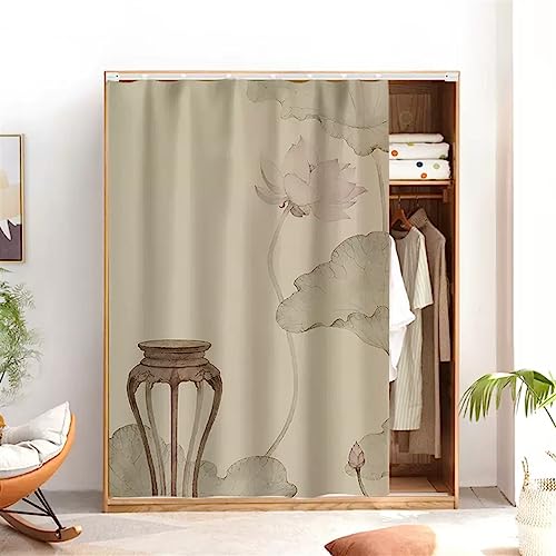 SK Studio Schrankvorhänge für Küche, Verdunkelung Vorhänge Kurz Vorhang Schals Scheibengardine Landhausstil für Regale kleine Fenster Stil 8, 60x120cm von SK Studio