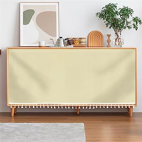 SK Studio Schrankvorhänge für Küche, Verdunkelung Vorhänge Kurz Vorhang Schals Scheibengardinen für kleine Fenster Küche Wohnzimmer Beige, 60x70cm von SK Studio