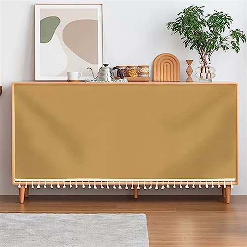 SK Studio Schrankvorhänge für Küche, Verdunkelung Vorhänge Kurz Vorhang Schals Scheibengardinen für kleine Fenster Küche Wohnzimmer Khaki, 120x80cm von SK Studio