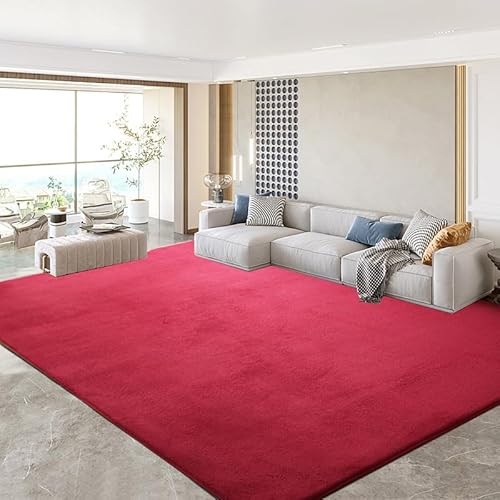 SK Studio Teppich Kurzflor Weiche Indoor Flauschige zerfeste Teppiche Moderne Wohnkultur für Schlafzimmer, Arbeitszimmer, Büro, Flur und Küche Rot, 120x200cm SK Studio Teppich Kurzflor Weiche Indoor Flauschige zerfeste Teppiche Moderne Wohnkultur für Schlafzimmer, Arbeitszimmer, Büro, Flur und Küche Rot, 120x200cm von SK Studio