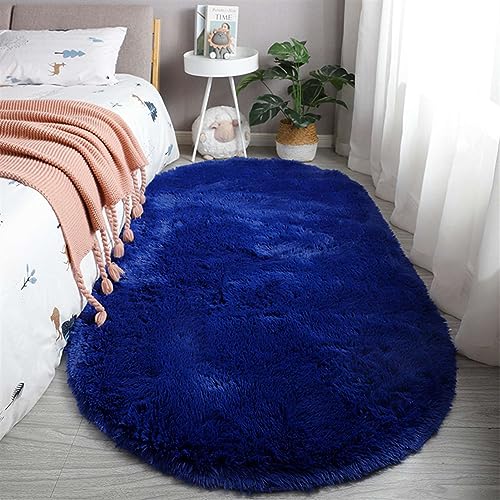 SK Studio Teppiche rutschfest Waschbar Teppich Wohnzimmer Hochflor Teppich Shaggy Modern Langflorteppich Schlafzimmer Kuschelig Bettvorleger Navy blau, 60x160cm SK Studio Teppiche rutschfest Waschbar Teppich Wohnzimmer Hochflor Teppich Shaggy Modern Langflorteppich Schlafzimmer Kuschelig Bettvorleger Navy blau, 60x160cm von SK Studio