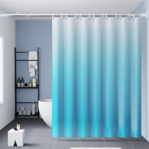 SK Studio Wasserdichter Duschvorhang 120x200cm Anti-schimmel Eva Badewanne Vorhang für Dusche und Badewanne mit 12 Duschvorhangringen, Blau SK Studio Wasserdichter Duschvorhang 120x200cm Anti-schimmel Eva Badewanne Vorhang für Dusche und Badewanne mit 12 Duschvorhangringen, Blau von SK Studio