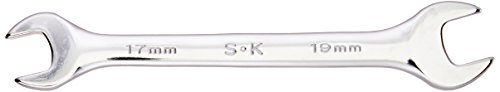 SK HANDWERKZEUG 86517 Regular offenes Ende Schlüssel, 17 x 19 mm, Full poliert Finish von SK