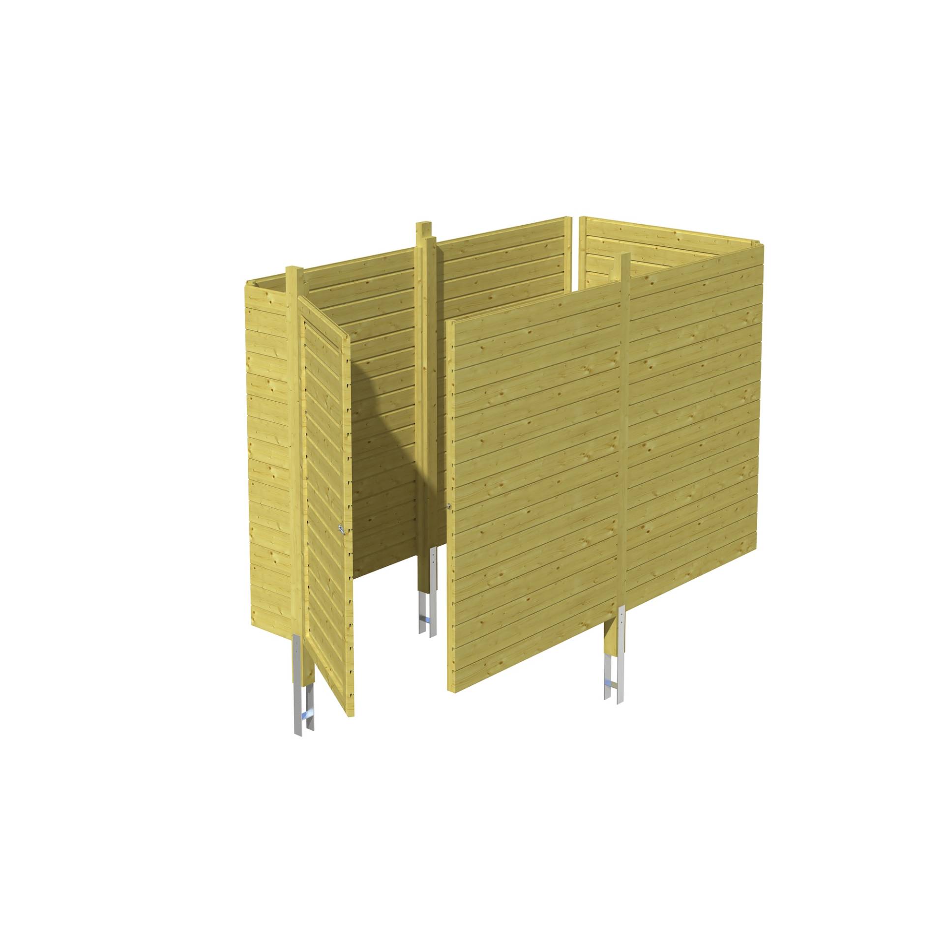 SKAN HOLZ Carport-Abstellraum 'C1' 314 x 164 cm von SKAN HOLZ