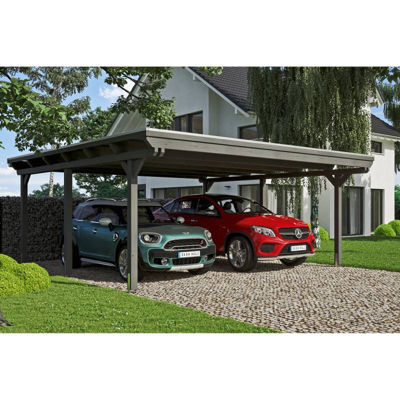 SKAN HOLZ Carport 'Emsland' 613 x 604 cm grau EPDM-Dach SKAN HOLZ Carport 'Emsland' 613 x 604 cm grau EPDM-Dach von SKAN HOLZ