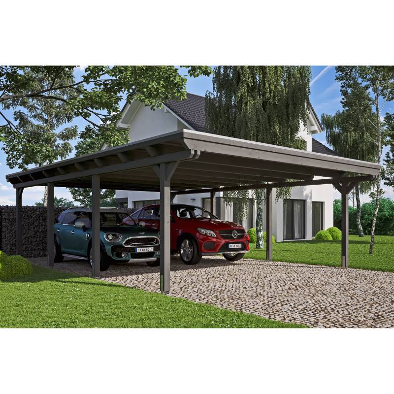 SKAN HOLZ Carport 'Emsland' 613 x 846 cm grau EPDM-Dach SKAN HOLZ Carport 'Emsland' 613 x 846 cm grau EPDM-Dach von SKAN HOLZ