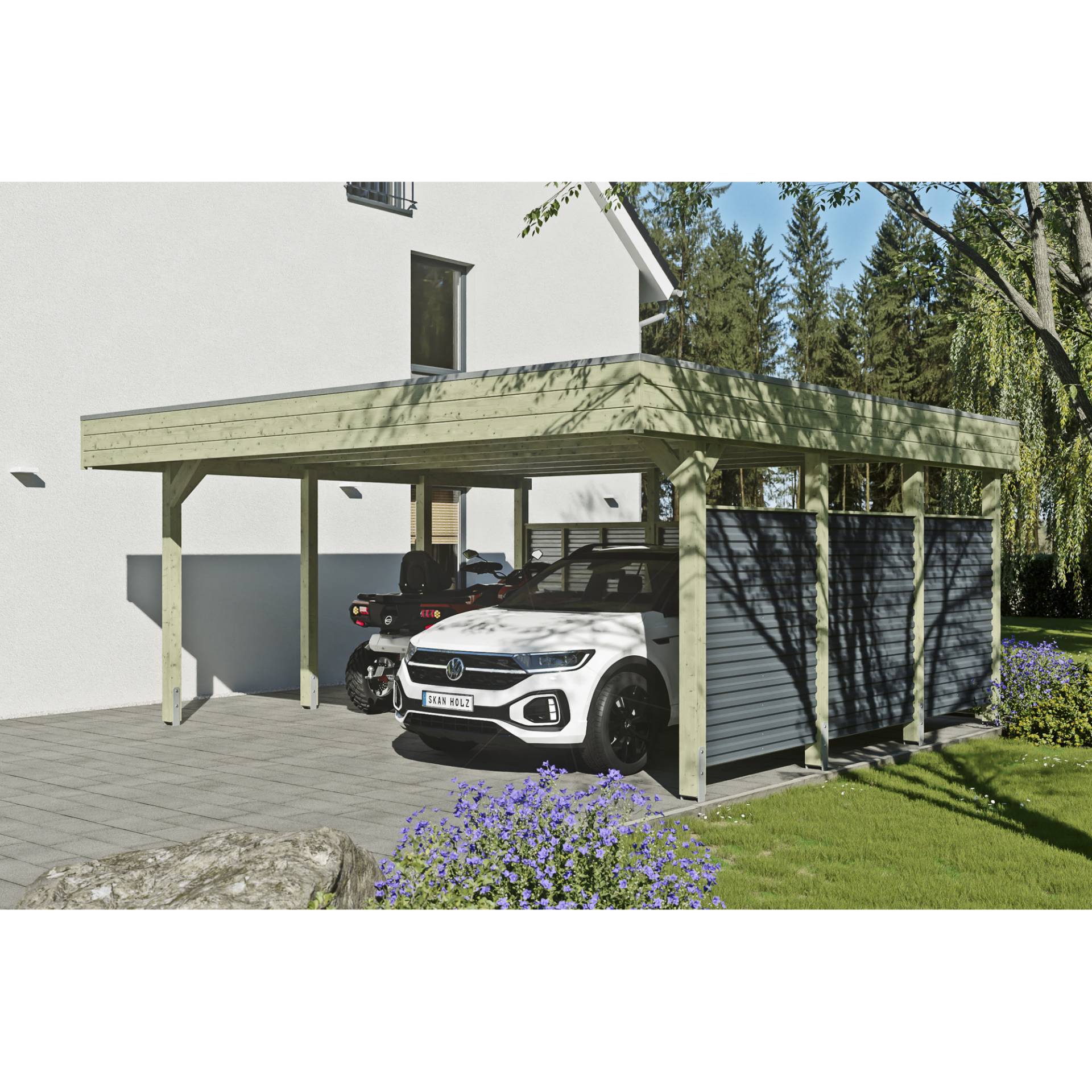 SKAN HOLZ Doppelcarport 'Friesland Hybrid Set 13' Fichtenholz 557 x 555 cm SKAN HOLZ Doppelcarport 'Friesland Hybrid Set 13' Fichtenholz 557 x 555 cm von SKAN HOLZ