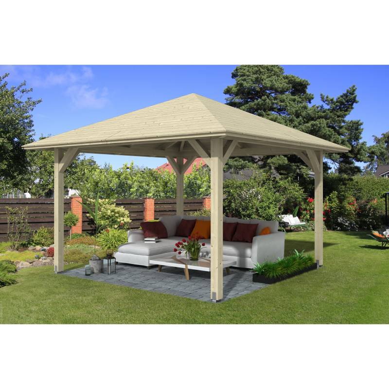 SKAN HOLZ Pavillon 'Cannes 2' fichte natur 439 x 439 cm von SKAN HOLZ