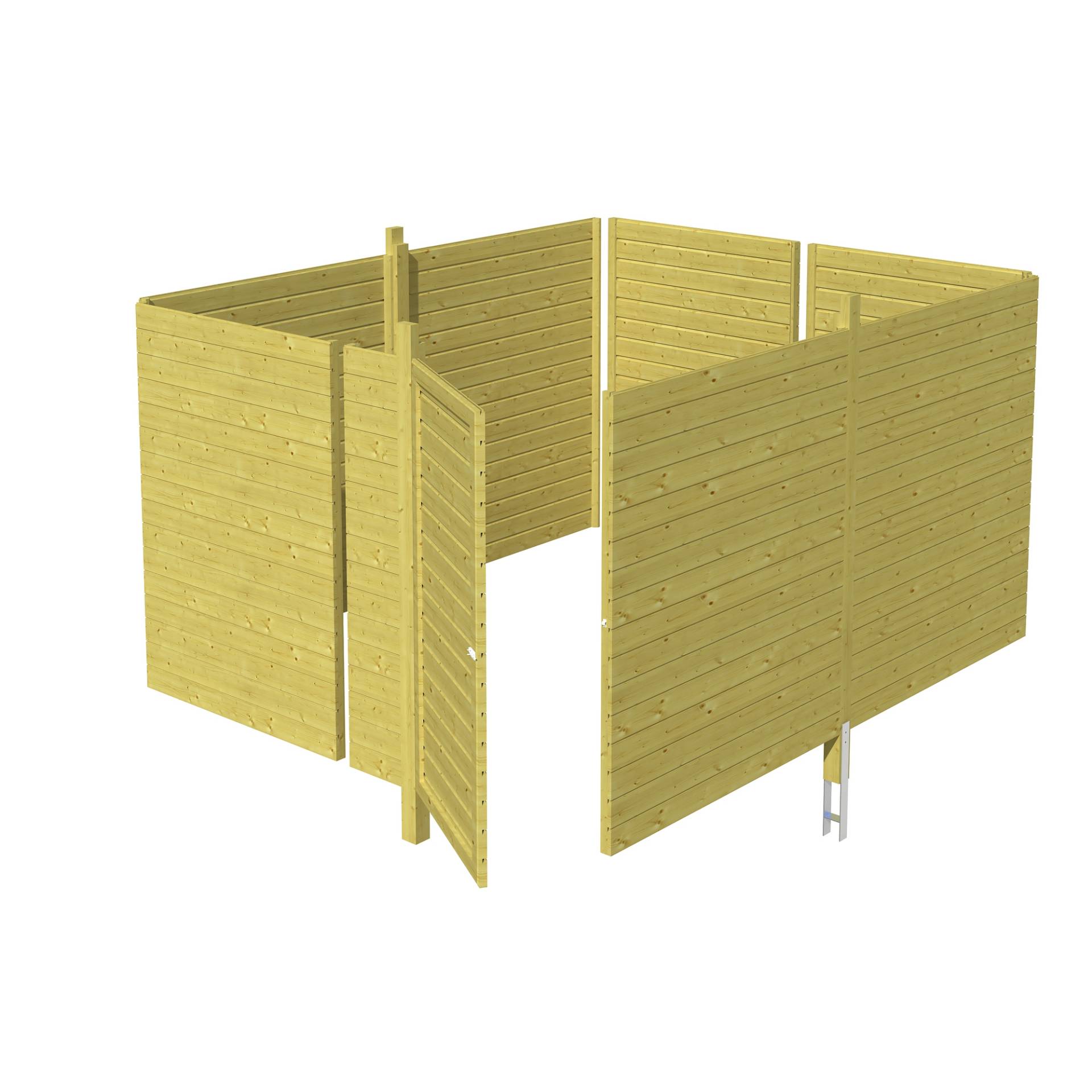 SKAN HOLZ Carport-Abstellraum 'C4' 378 x 317 cm SKAN HOLZ Carport-Abstellraum 'C4' 378 x 317 cm von SKAN HOLZ
