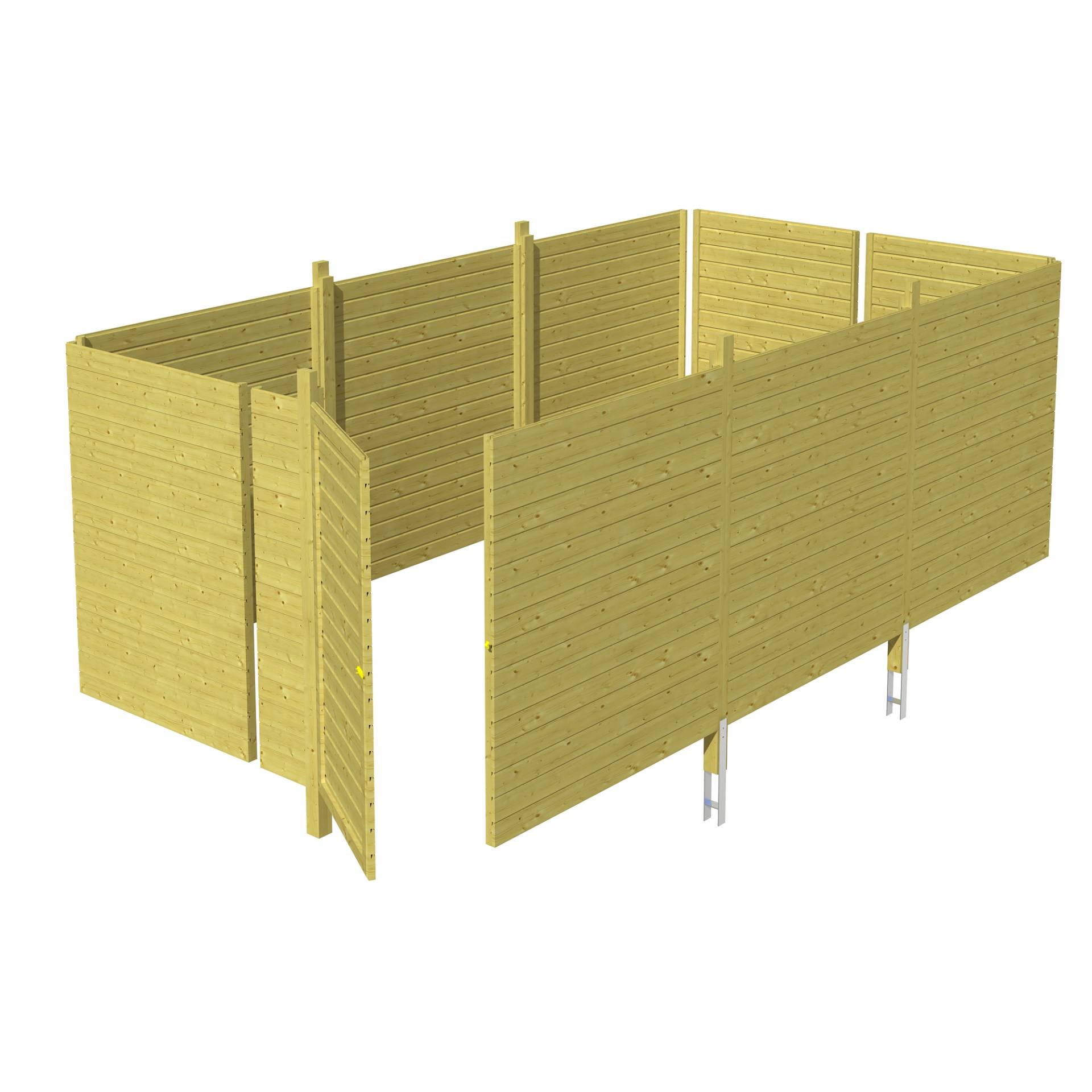 SKAN HOLZ Carport-Abstellraum 'C6' 573 x 317 cm von SKAN HOLZ