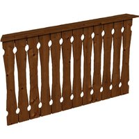 SKANHOLZ Brüstung, B x H: 150 x 96 cm, Holz, Farbe: nussbaum SKANHOLZ Brüstung, B x H: 150 x 96 cm, Holz, Farbe: nussbaum von SKANHOLZ