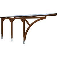 SKANHOLZ Carport »Eifel«, BxT: 300 x 541 cm, Firsthöhe: 262 cm, farbbehandelt - braun von SKANHOLZ