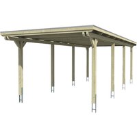 SKANHOLZ Carport »Emsland«, BxT: 354 x 846 cm, Firsthöhe: 238 cm, farbbehandelt - weiss von SKANHOLZ