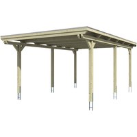 SKANHOLZ Carport »Emsland«, BxT: 404 x 604 cm, Firsthöhe: 242 cm, farbbehandelt - weiss von SKANHOLZ