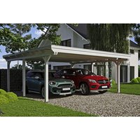 SKANHOLZ Carport »Emsland«, BxT: 613 x 604 cm, Firsthöhe: 248 cm, farbbehandelt - weiss von SKANHOLZ