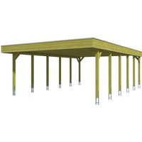 SKANHOLZ Carport »Friesland«, BxT: 557 x 860 cm, Firsthöhe: 254 cm, imprägniert - gruen SKANHOLZ Carport »Friesland«, BxT: 557 x 860 cm, Firsthöhe: 254 cm, imprägniert - gruen von SKANHOLZ