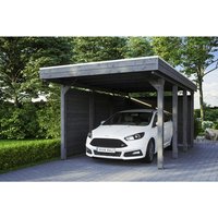 SKANHOLZ Carport »Friesland Set 1«, BxT: 314 x 555 cm, Firsthöhe: 241 cm, lasiert - grau von SKANHOLZ