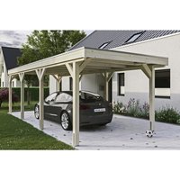 SKANHOLZ Carport »Grunewald«, BxT: 321 x 796 cm, Firsthöhe: 243 cm, unbehandelt - beige von SKANHOLZ