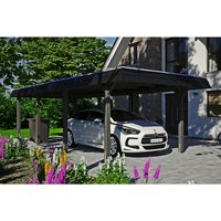 SKANHOLZ Carport »Wendland«, BxT: 362 x 870 cm, Firsthöhe: 243 cm, farbbehandelt - grau von SKANHOLZ