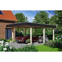 SKANHOLZ Carport »Wendland«, BxT: 409 x 628 cm, Firsthöhe: 247 cm, unbehandelt - beige von SKANHOLZ