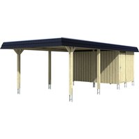 SKANHOLZ Carport »Wendland«, BxT: 409 x 870 cm, Firsthöhe: 247 cm, farbbehandelt - weiss von SKANHOLZ