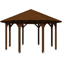 SKANHOLZ Pavillon »Lyon 2«, Zeltdach, achteckig, BxHxT: 484 x 330 x 484 cm - braun SKANHOLZ Pavillon »Lyon 2«, Zeltdach, achteckig, BxHxT: 484 x 330 x 484 cm - braun von SKANHOLZ