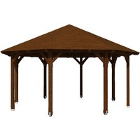 SKANHOLZ Pavillon »Lyon 3«, Zeltdach, achteckig, BxHxT: 557 x 347 x 557 cm - braun SKANHOLZ Pavillon »Lyon 3«, Zeltdach, achteckig, BxHxT: 557 x 347 x 557 cm - braun von SKANHOLZ