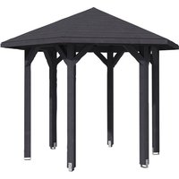 SKANHOLZ Pavillon »Nancy 1«, Zeltdach, sechseckig, BxHxT: 360 x 292 x 312 cm - grau von SKANHOLZ