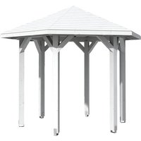 SKANHOLZ Pavillon »Nancy 1«, Zeltdach, sechseckig, BxHxT: 360 x 292 x 312 cm - weiss von SKANHOLZ