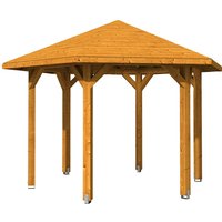 SKANHOLZ Pavillon »Nancy 2«, Zeltdach, sechseckig, BxHxT: 420 x 304 x 364 cm - beige von SKANHOLZ