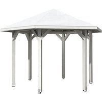 SKANHOLZ Pavillon »Nancy 2«, Zeltdach, sechseckig, BxHxT: 420 x 304 x 364 cm - weiss von SKANHOLZ