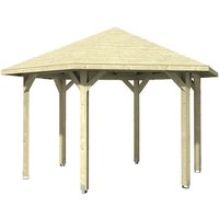 SKANHOLZ Pavillon »Nancy 3«, Zeltdach, sechseckig, BxHxT: 480 x 316 x 416 cm - beige von SKANHOLZ