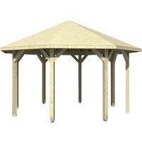 SKANHOLZ Pavillon »Nice 2«, Zeltdach, achteckig, BxHxT: 484 x 330 x 484 cm - beige von SKANHOLZ