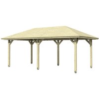 SKANHOLZ Pavillon »Orleans 1«, Zeltdach, viereckig, BxHxT: 374 x 314 x 656 cm - beige von SKANHOLZ