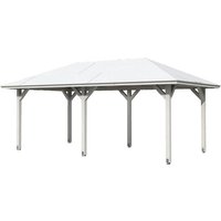 SKANHOLZ Pavillon »Orleans 1«, Zeltdach, viereckig, BxHxT: 374 x 314 x 656 cm - weiss von SKANHOLZ