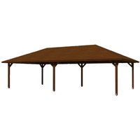 SKANHOLZ Pavillon »Orleans 4«, Zeltdach, viereckig, BxHxT: 569 x 360 x 1046 cm - braun von SKANHOLZ