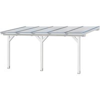 SKANHOLZ Terrassendach »Bormio«, 541 x 350 cm (BxT), Leimholz, weiß - weiss von SKANHOLZ