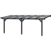 SKANHOLZ Terrassendach »Bormio«, 648 x 250 cm (BxT), Leimholz, anthrazit - grau | schwarz von SKANHOLZ