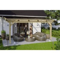 SKANHOLZ Terrassenüberdachung »Ancona«, Breite: 541 cm, Dach: Polycarbonat (PC), braun von SKANHOLZ