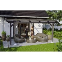 SKANHOLZ Terrassenüberdachung »Ancona«, Breite: 541 cm, Dach: Polycarbonat (PC), schiefergrau von SKANHOLZ