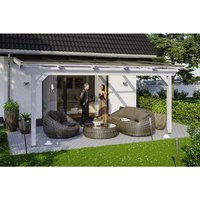 SKANHOLZ Terrassenüberdachung »Ancona«, Breite: 541 cm, Dach: Polycarbonat (PC), weiß - weiss von SKANHOLZ