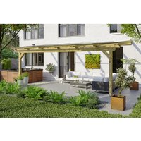 SKANHOLZ Terrassenüberdachung »Ancona«, Breite: 648 cm, Dach: Polycarbonat (PC), natur - beige von SKANHOLZ