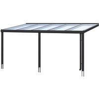 SKANHOLZ Terrassenüberdachung »Garda«, Breite: 541 cm, Dach: Polycarbonat (PC), schiefergrau von SKANHOLZ