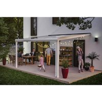 SKANHOLZ Terrassenüberdachung »Genua«, Breite: 434 cm, Dach: Polycarbonat (PC), weiß - weiss von SKANHOLZ