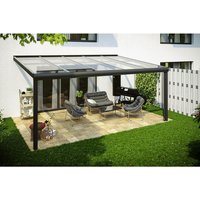 SKANHOLZ Terrassenüberdachung »Modena«, Breite: 541 cm, Dach: Verbund-Sicherheits-Glas (VSG), schiefergrau von SKANHOLZ