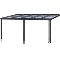 SKANHOLZ Terrassenüberdachung »Monza«, Breite: 541 cm, Dach: Verbund-Sicherheits-Glas (VSG), anthrazit - grau von SKANHOLZ