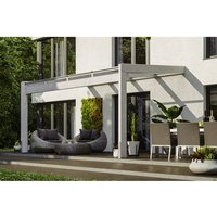 SKANHOLZ Terrassenüberdachung »Novara«, Breite: 450 cm, Dach: Polycarbonat (PC), weiß - weiss von SKANHOLZ