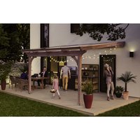 SKANHOLZ Terrassenüberdachung »Ravenna«, Breite: 434 cm, Dach: Polycarbonat (PC), braun von SKANHOLZ