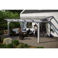 SKANHOLZ Terrassenüberdachung »Sanremo«, Breite: 541 cm, Dach: Polycarbonat (PC), weiß - weiss von SKANHOLZ